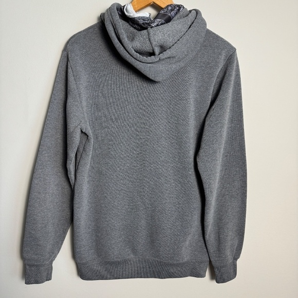 Marvel Avengers Gray Graphic Design Pullover Fleece Face Mask Hoodie Small - Picture 6 of 14